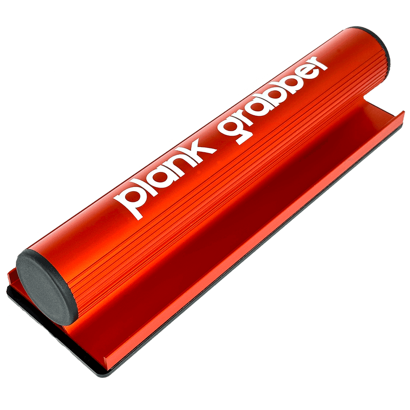 Load image into Gallery viewer, Floor Fix Pro Plank Grabber Plank Grabber is a tool for fixing gaps in floating floors. It features a &quot;Magic Grip Strip&quot; that sticks to the plank you want to move using nano-suction and without leaving any sticky residue. Plank Grabber can be used to fix
