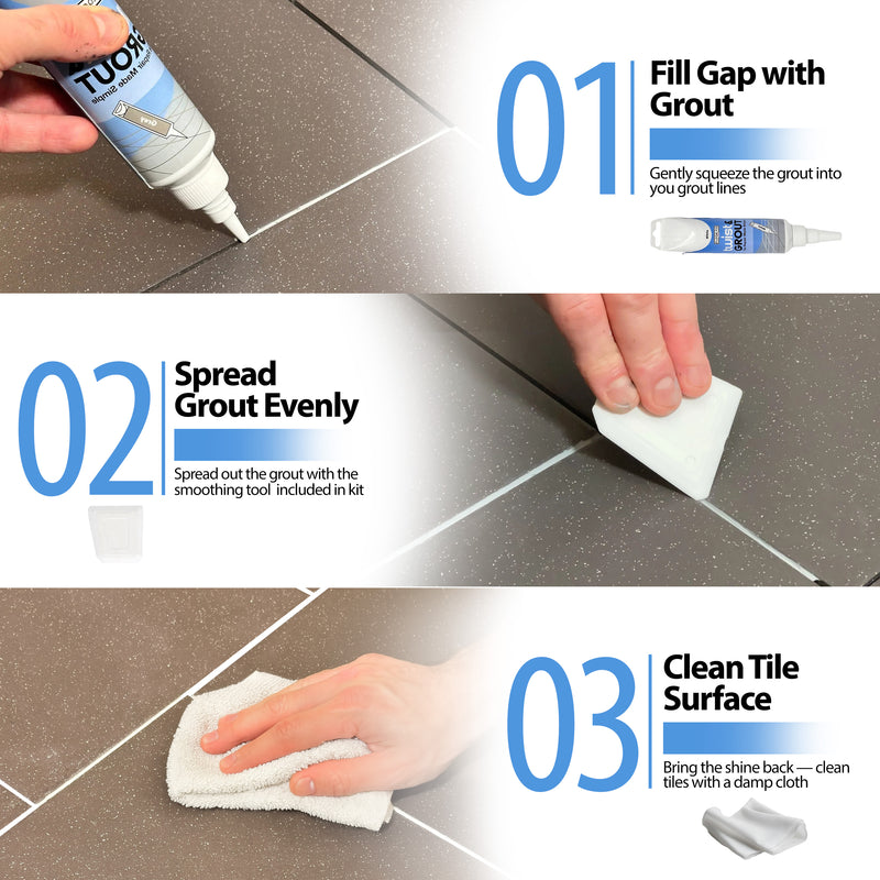 Load image into Gallery viewer, Twist &amp; Grout - Tile Grout Revive And Restore Kit - Floor Fix Pro Loose Tile &amp; Hollow Floor Adhesive
