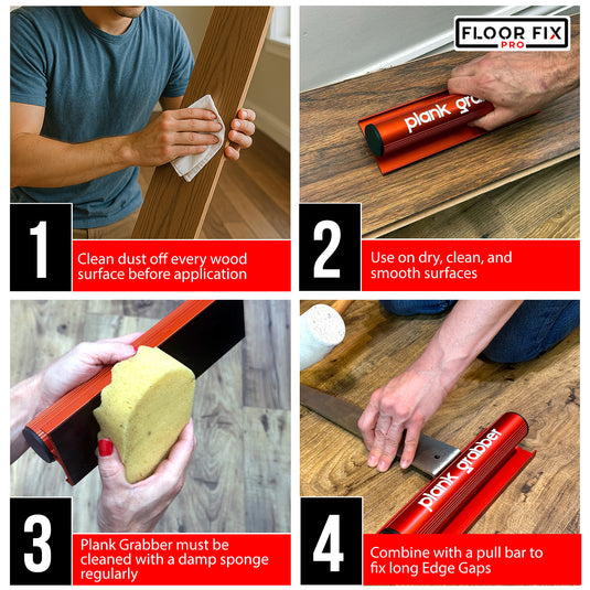 Plank Grabber  - Fix Gaps and Move Planks & Tiles With Ease - Floor Fix Pro Flooring Tools
