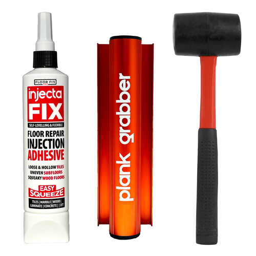 Heavy Duty Floor Gap Fixer Tool – Plank Grabber With Suction Cups & Sticky Pads For Wood, Vinyl, Laminate Flooring Repair